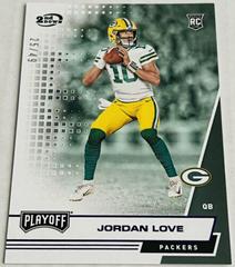 Jordan Love [2nd Down] #204 Football Cards 2020 Panini Playoff Prices