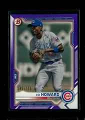 Ed Howard [Purple] #BP-12 Baseball Cards 2021 Bowman Paper Prospects Prices