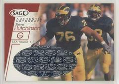 Steve Hutchinson [Red] #A25 Football Cards 2001 Sage Autographs Prices
