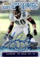 Tony Brackens Football Cards 2000 Topps Finest Moments Prices