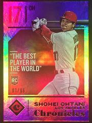 Shohei Ohtani [Holo Gold] #30 Baseball Cards 2018 Panini Chronicles Prices
