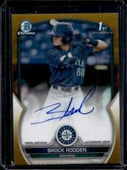 Brock Rodden [Gold] Baseball Cards 2023 Bowman Draft Chrome Prospect Autographs Prices