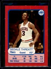 Sedale Threatt Perforated Basketball Cards 1985 Jms Game Prices