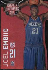 Joel Embiid [Platinum Red] #143 Basketball Cards 2014 Panini Totally Certified Prices
