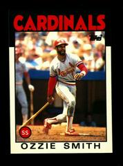 Ozzie Smith Baseball Cards 1986 Topps Tiffany Prices