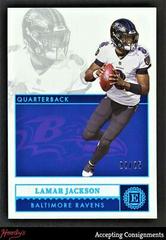 Lamar Jackson [Sapphire] #6 Football Cards 2021 Panini Encased Prices