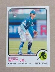 Bobby Witt Jr. [Throwback Uniform] Baseball Cards 2022 Topps Heritage Prices