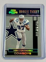 Ken Yon Rambo [Championship Ticket] #147 Football Cards 2001 Playoff Contenders Prices