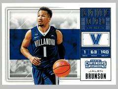 Jalen Brunson Basketball Cards 2018 Panini Contenders Draft Picks Game Day Ticket Prices