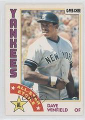 Dave Winfield Baseball Cards 1984 O Pee Chee Prices
