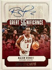 Rajon Rondo #GS-RJR Basketball Cards 2022 Panini Hoops Great SIGnificance Autographs Prices