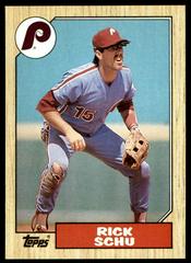 Rick Schu Baseball Cards 1987 Topps Prices