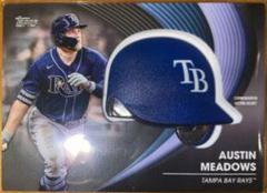 Austin Meadows [Black] #BH-AM Baseball Cards 2022 Topps Batting Helmet Relic Prices