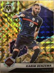 Karim Benzema [Reactive Gold] Soccer Cards 2021 Panini Mosaic Road to FIFA World Cup Prices