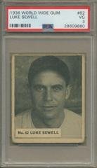 Luke Sewell #62 Baseball Cards 1936 World Wide Gum Prices