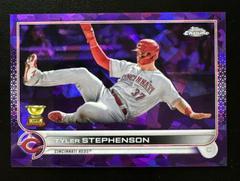 Tyler Stephenson [Purple] #175 Baseball Cards 2022 Topps Chrome Sapphire Prices