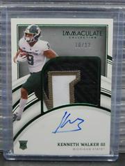 Kenneth Walker III [Emerald] #RA-KWA Football Cards 2022 Panini Immaculate Collegiate Rookie Autographs Prices