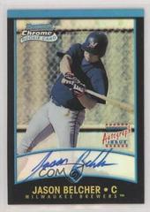 Jason Belcher [Refractor Autograph] Baseball Cards 2001 Bowman Chrome Prices