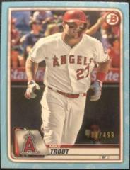 Mike Trout [Sky Blue] Baseball Cards 2020 Bowman Prices