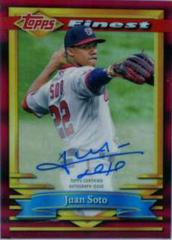 Juan Soto [Red Refractor] #FA-JS Baseball Cards 2021 Topps Finest Autographs Prices