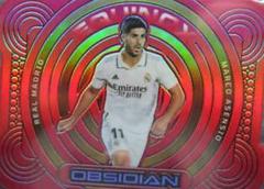 Marco Asensio [Red Flood] #3 Soccer Cards 2022 Panini Obsidian Equinox Prices