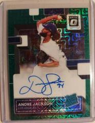 Andre Jackson [Green Mojo] Baseball Cards 2022 Panini Donruss Optic Rated Rookie Signatures Prices