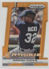 Aaron Hicks [Red Prizm] #257 Baseball Cards 2013 Panini Prizm Prices