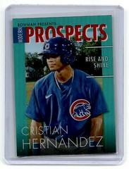 Cristian Hernandez [Aqua] #MP-7 Baseball Cards 2023 Bowman Modern Prospects Prices