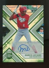 Marco Luciano [Autograph Emerald] #114 Baseball Cards 2018 Panini Elite Extra Edition Prices