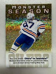 Connor McDavid [Gold] #MS-20 Hockey Cards 2023 Upper Deck Monster Season Prices