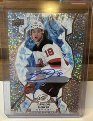 Dawson Mercer [Red Autograph] #130 Hockey Cards 2021 Upper Deck Ice Prices