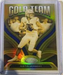 Justin Herbert [Gold] Football Cards 2022 Panini Certified Gold Team Prices