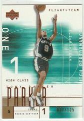 Tony Parker [Copper] Basketball Cards 2001 Upper Deck Flight Team Prices