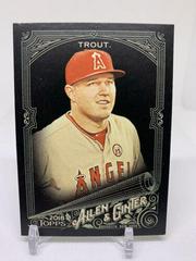 Mike Trout [Black Mini] #1 Baseball Cards 2018 Topps Allen & Ginter X Prices