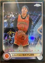 Aaliyah Gayles [Black] #90 Basketball Cards 2022 Topps Chrome McDonald's All-American Prices