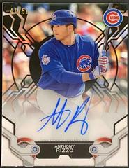Anthony Rizzo [Black] #AR Baseball Cards 2019 Topps High Tek Autographs Prices