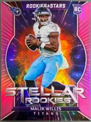 Malik Willis [Pink] #SR-2 Football Cards 2022 Panini Rookies & Stars Stellar Rookies Prices