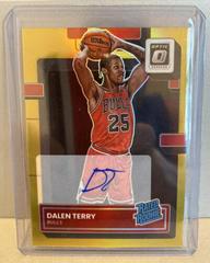 Dalen Terry [Gold] #ROA-DTY Basketball Cards 2022 Panini Donruss Optic Rookie Autographs Prices