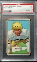 Ray Beck Football Cards 1952 Bowman Small Prices