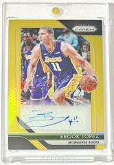 Brook Lopez [Gold Prizm] #SBLP Basketball Cards 2018 Panini Prizm Signatures Prices