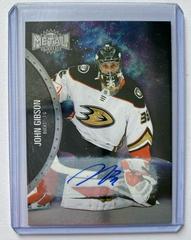 John Gibson [Silver Autograph] #4 Hockey Cards 2021 Skybox Metal Universe Prices