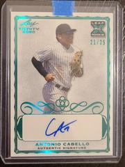 Antonio Cabello [Green] #A-AC1 Baseball Cards 2020 Leaf Trinity Autographs Prices