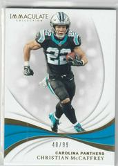 Christian McCaffrey Football Cards 2019 Panini Immaculate Collection Prices