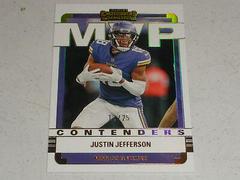 Justin Jefferson [Gold] Football Cards 2022 Panini Contenders MVP Prices