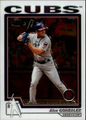 Alex Gonzalez #149 Baseball Cards 2004 Topps Chrome Prices