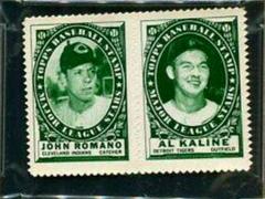 John Romano, Al Kaline Baseball Cards 1961 Topps Stamp Panels Prices