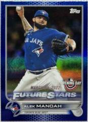 Alek Manoah [Blue Foil] #25 Baseball Cards 2022 Topps Opening Day Prices