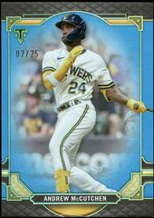 Andrew McCutchen [Sapphire] #25 Baseball Cards 2022 Topps Triple Threads Prices