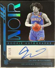 Jalen Williams [Autograph Platinum] #392 Basketball Cards 2022 Panini Noir Prices