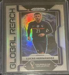Lucas Hernandez [Silver] Soccer Cards 2022 Panini Prizm World Cup Global Reach Prices